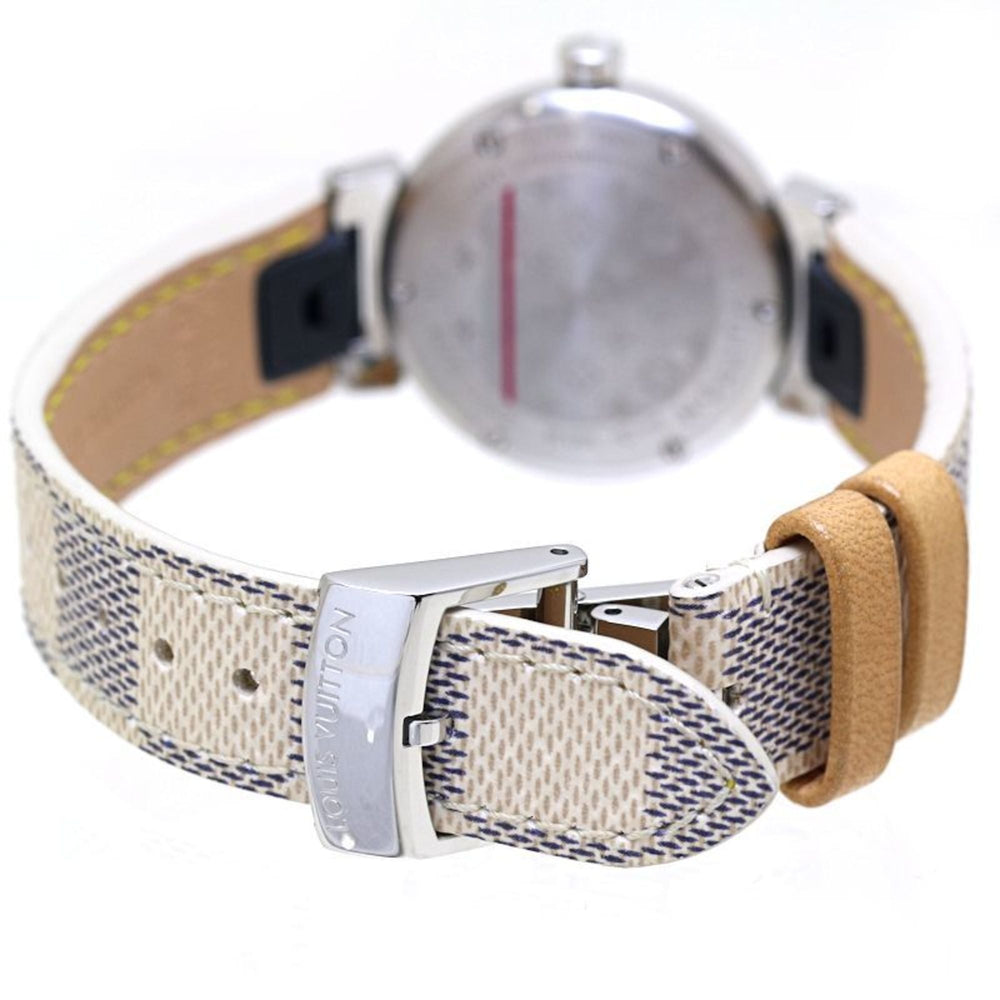 LOUIS VUITTON Tambour PM Azur 28mm QA007Z Japan Exclusive Women's Watch 40162 — Very Good