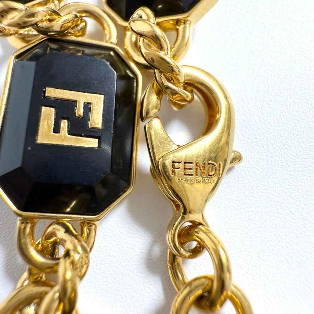 Fendi Men's FF Link Bracelet, Gold, 22cm — Like New
