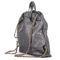 Chanel Backpack, 22 Large, Shiny Calf Leather AS3313, CHANEL Handbag, Women's — Like New