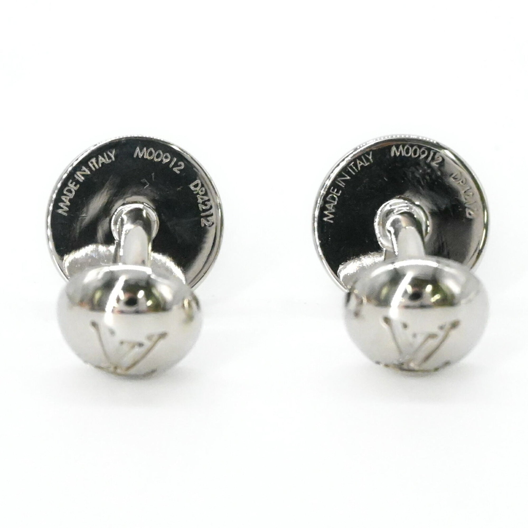 LOUIS VUITTON LV Award Cufflinks for Men, Black and Silver, M00912 — Like New