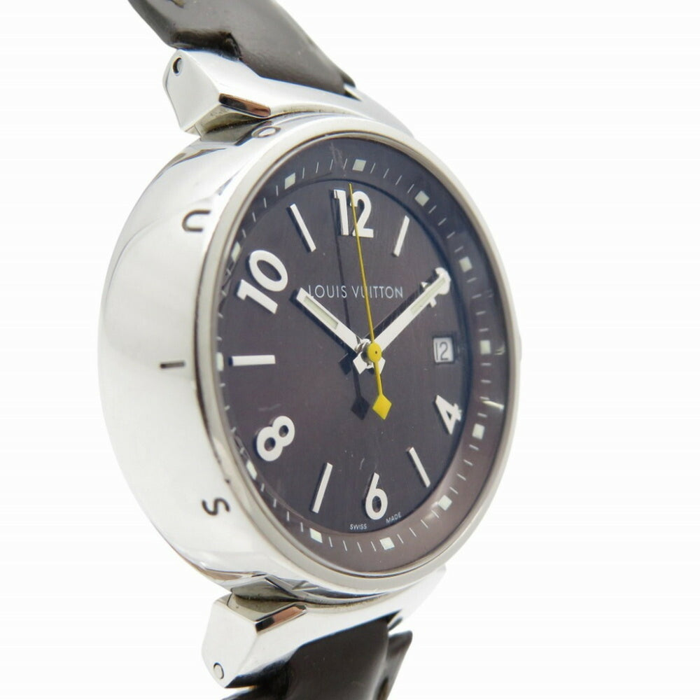 Louis Vuitton Tambour Q1311 Quartz Watch SS/Leather Brown LV 1419LOUIS VUITTON Women's — Fair
