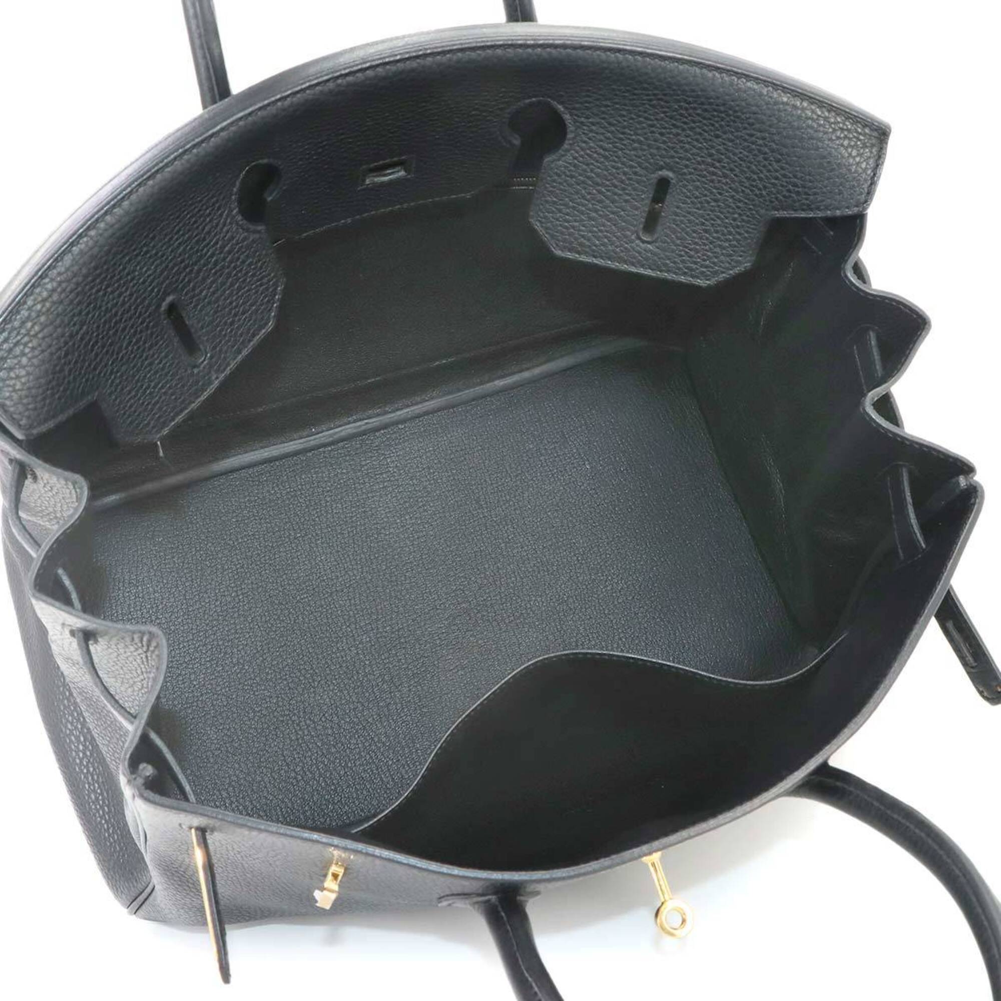 Hermes Birkin 35 Togo Black Handbag with X Stamp and Gold Hardware — Like New