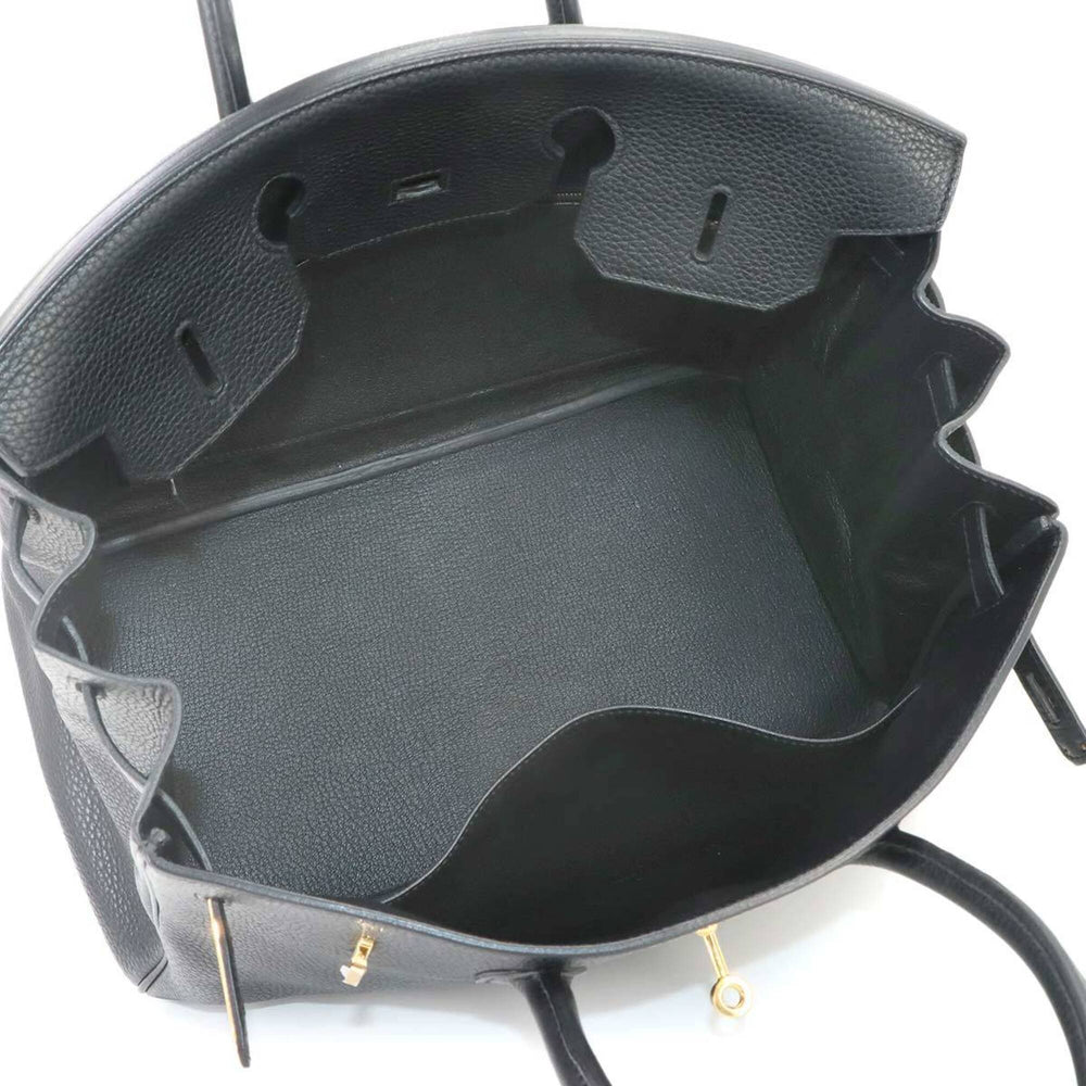 Hermes Birkin 35 Togo Black Handbag with X Stamp and Gold Hardware — Like New