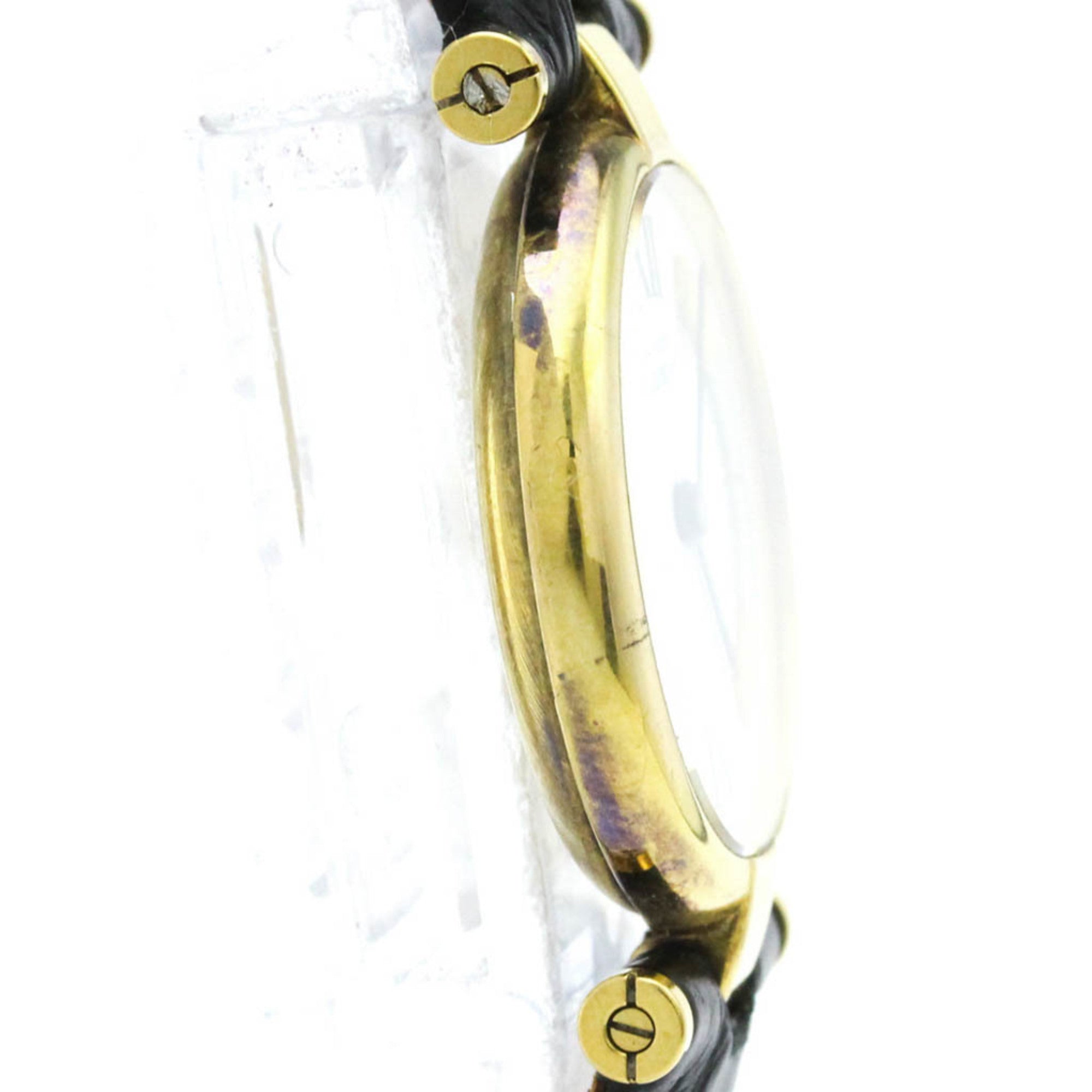 CARTIER Must Vendome Vermeil Gold Plated Quartz Ladies Watch W1006554 — Good