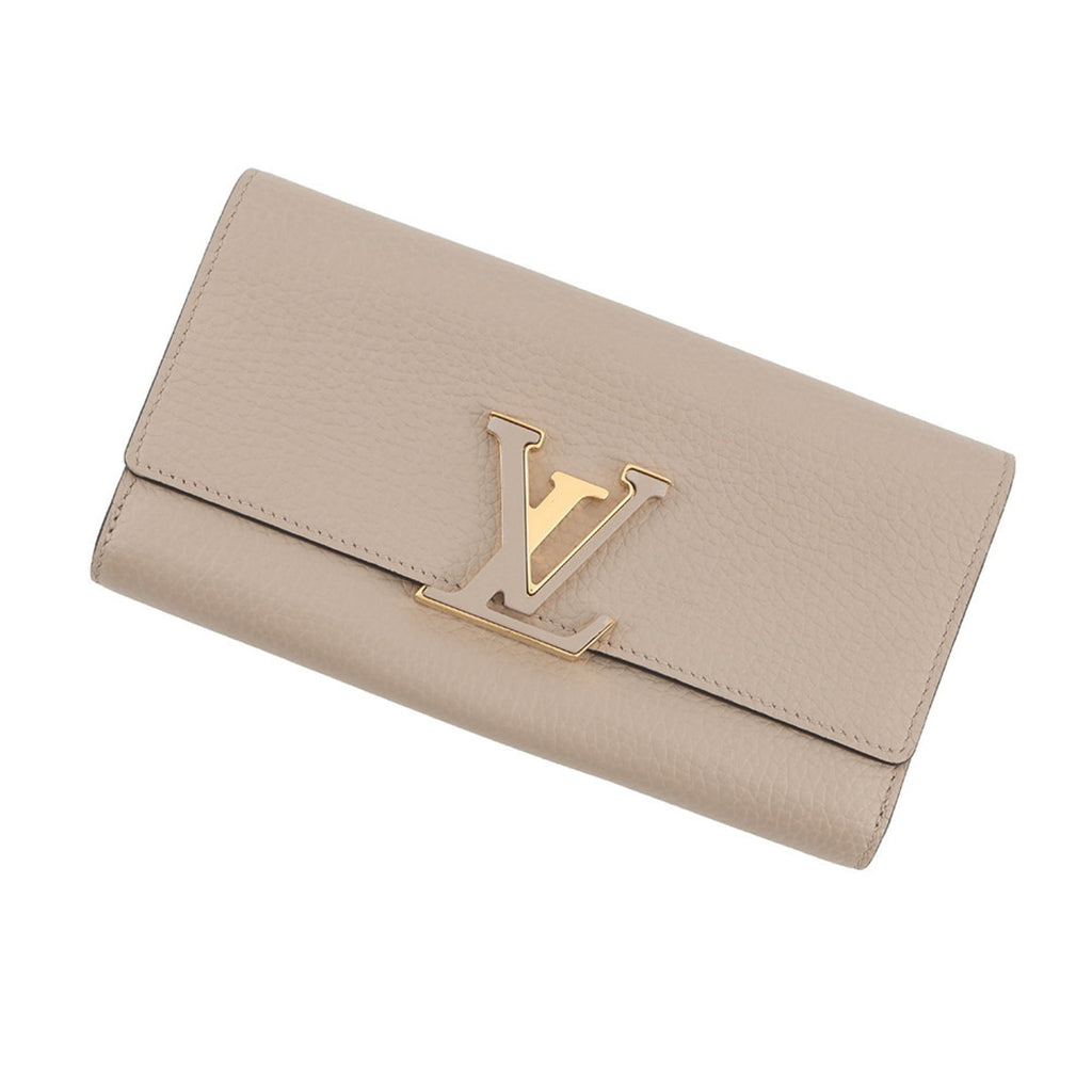 Louis Vuitton Taurillon Leather Long Wallet Portefeuille Capucines M61249 LOUIS VUITTON