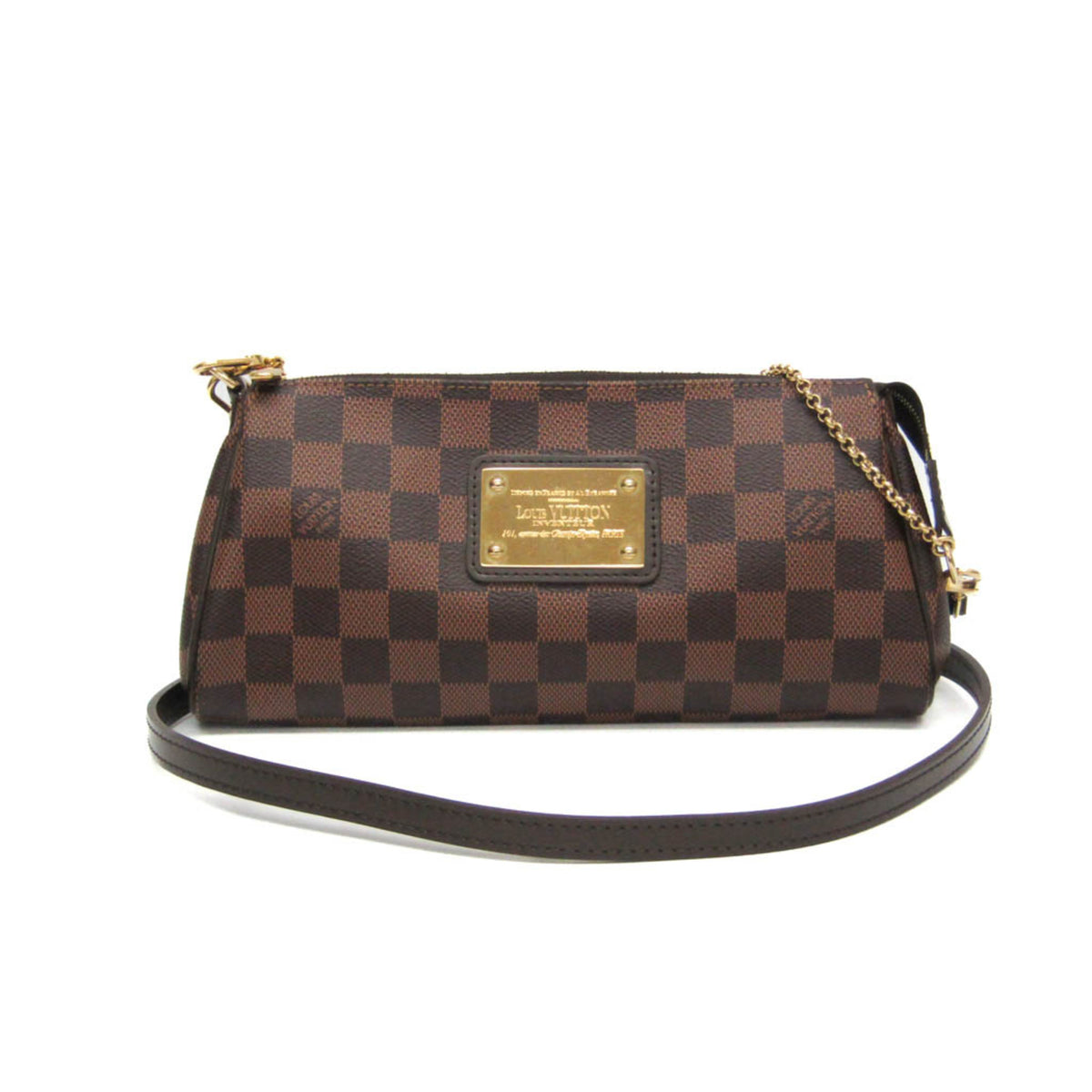 Louis Vuitton Damier Eva N55213 Women's Handbag,Shoulder Bag Brown,Ebene — Like New