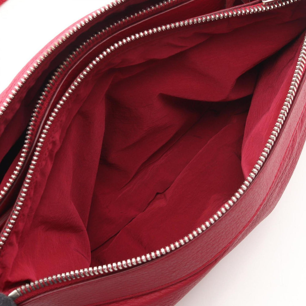 Bottega Veneta Leather Shoulder Bag for Women, Red