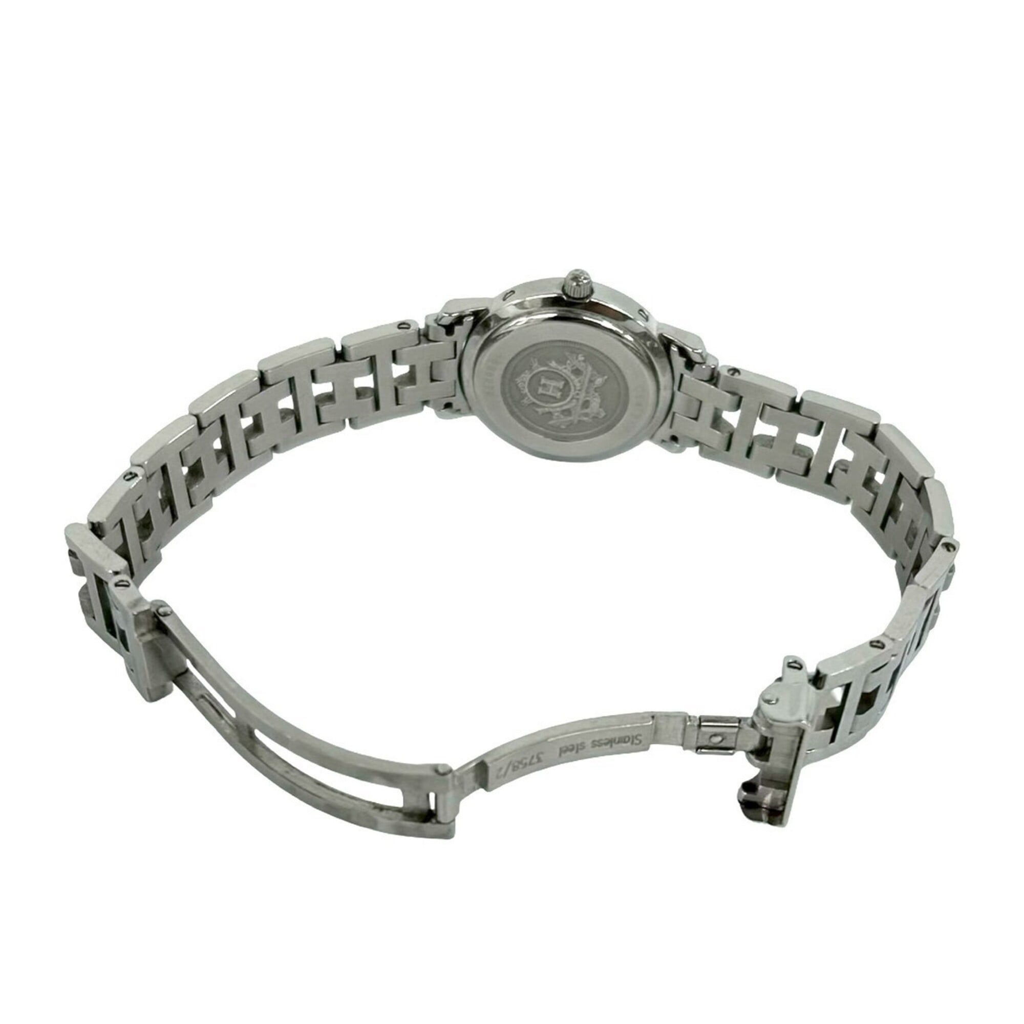 FENDI 3050L Logo Stainless Steel Quartz Wristwatch, Silver, 31132 — Good