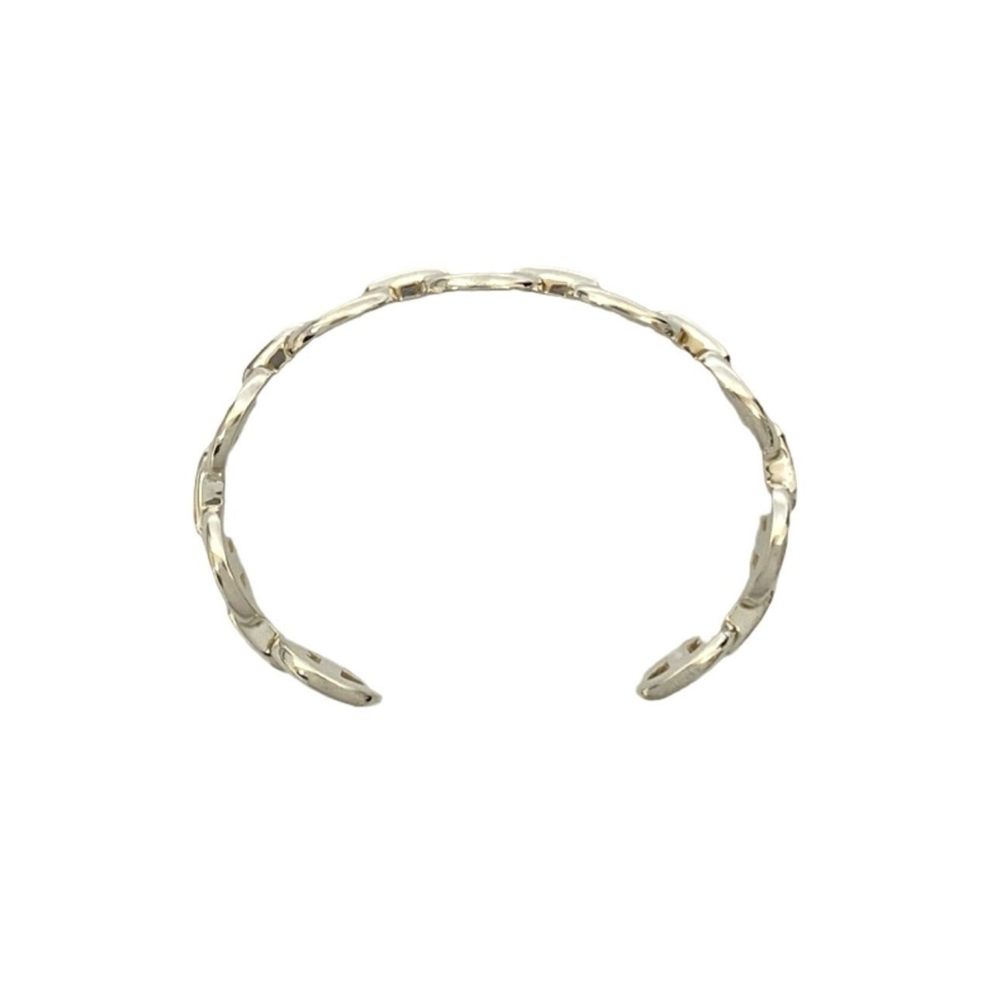 HERMES Chaine d'Ancre Anchaîne Bangle Bracelet in Silver 925 (34216)
