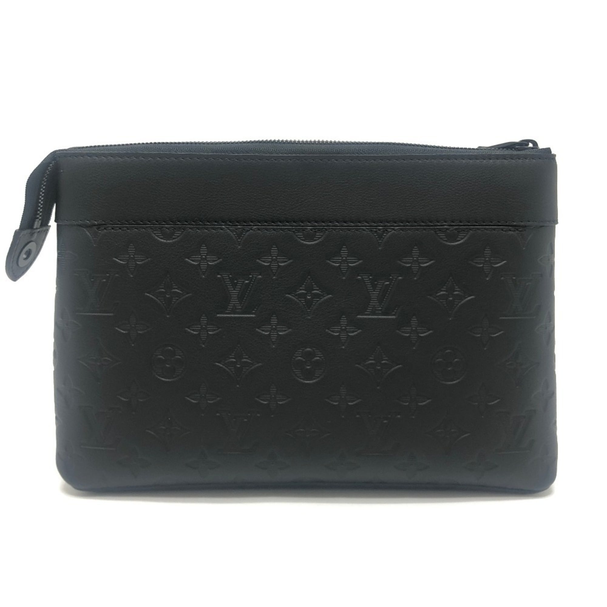 LOUIS VUITTON M82545 Pochette Voyage Souple Bag Clutch Second Men's Black — New