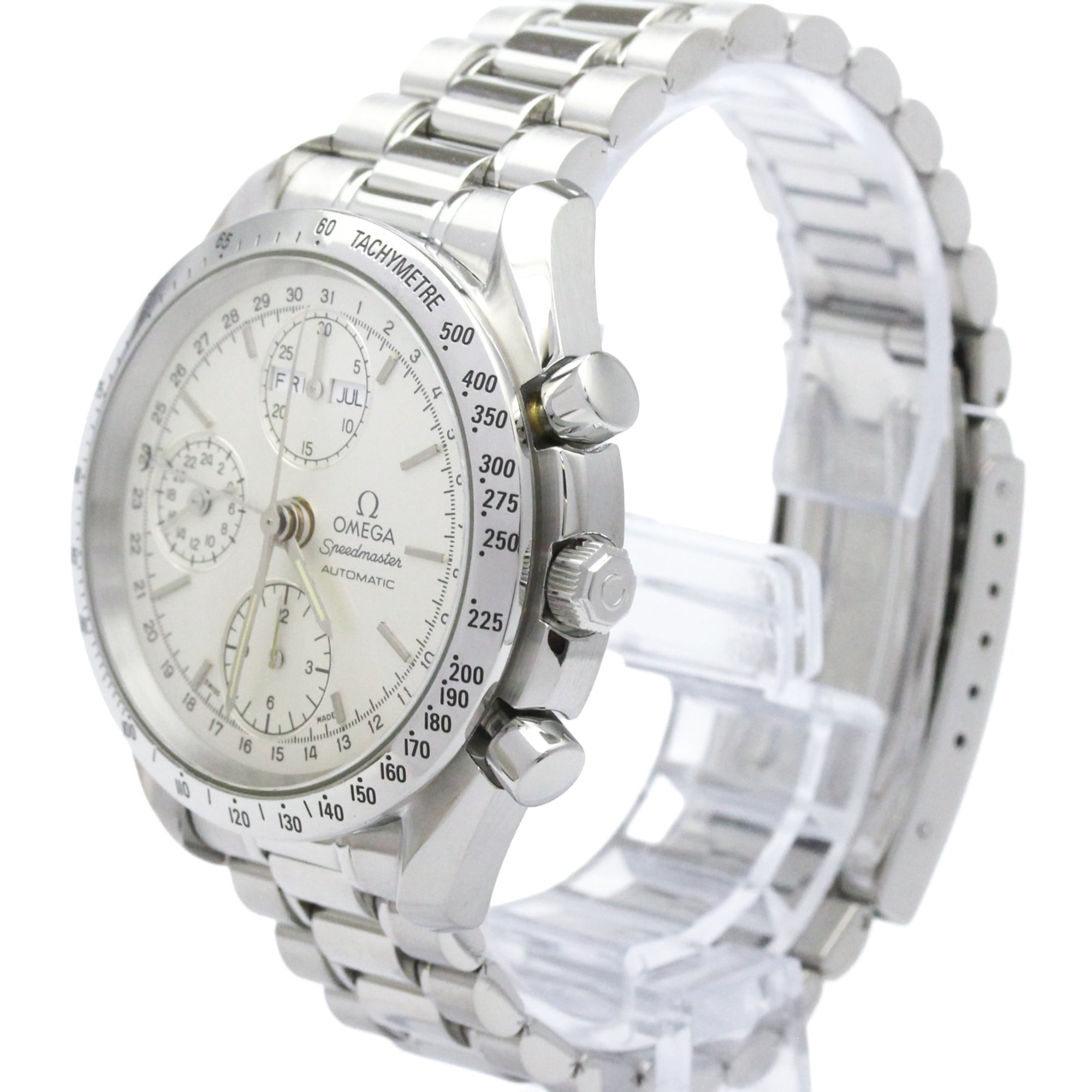 OMEGA Speedmaster Triple Date Steel Automatic Watch 3521.30 Polished — Very Good