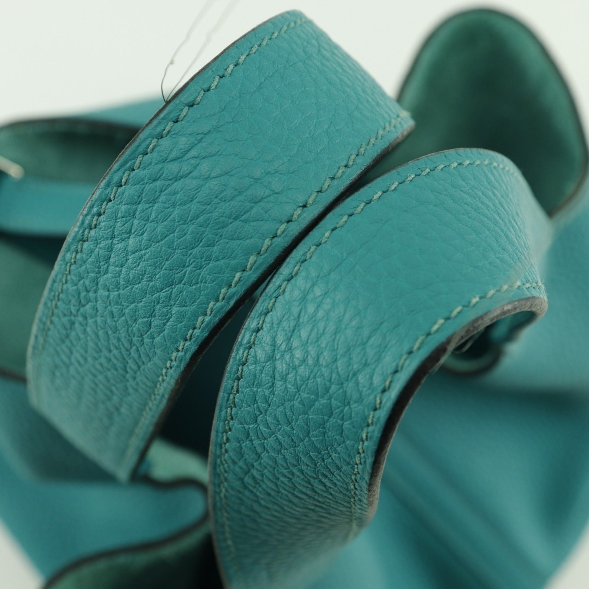 Hermes HERMES Picotin Lock MM Handbag Taurillon Clemence 2016 Green x Belt Clasp LockMM Women's