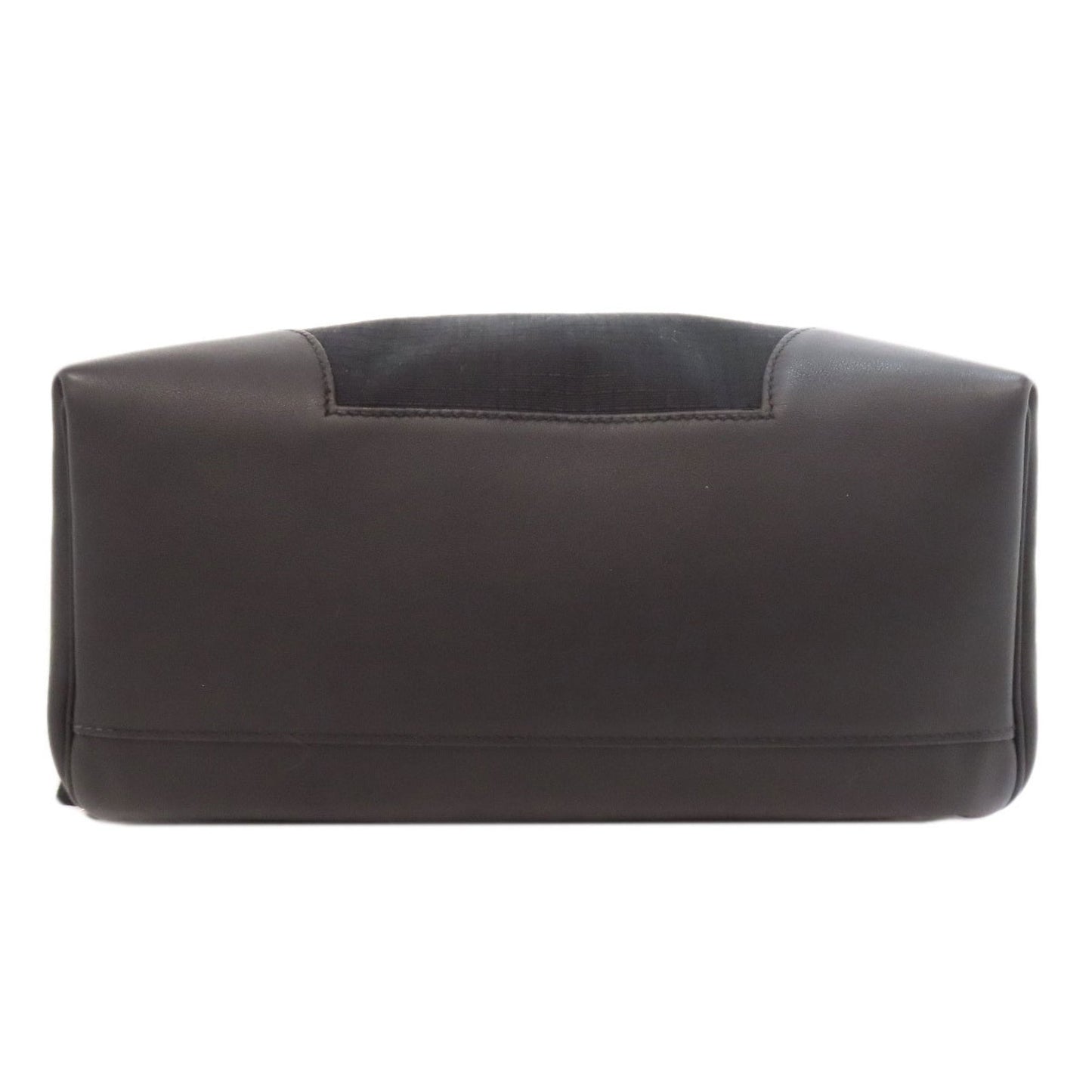 Hermes Hermès Sleek Backpack with Silver Hardware, Canvas and Calfskin Leather, Women's