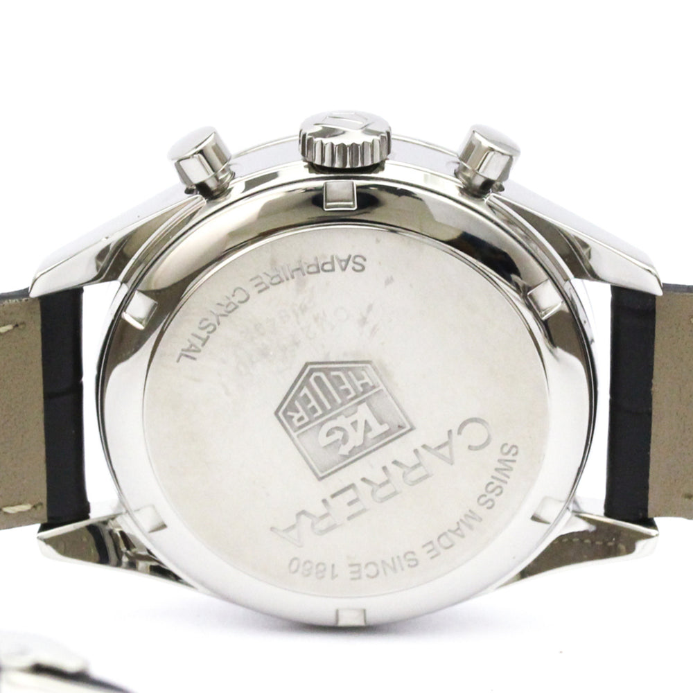 TAG HEUER Carrera Chronograph Steel Automatic Watch CV2113 Polished — Very Good