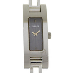 Gucci 3900L Stainless Steel Quartz Analog Watch with Black Dial for Women — Good