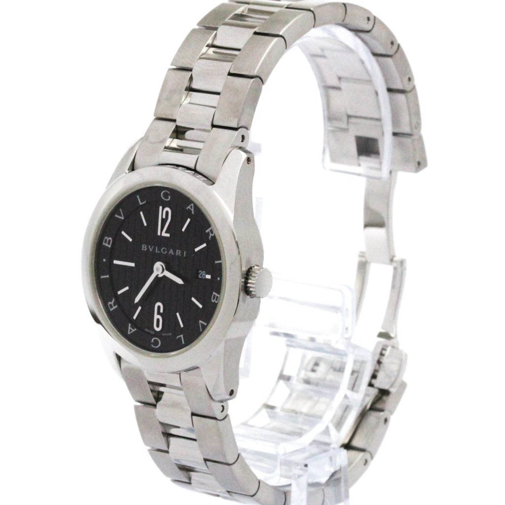 BVLGARI Solotempo Stainless Steel Quartz Ladies Watch ST30S Polished — Very Good