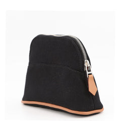 Hermes handbag pouch Bolide mini black cotton HERMES — Like New