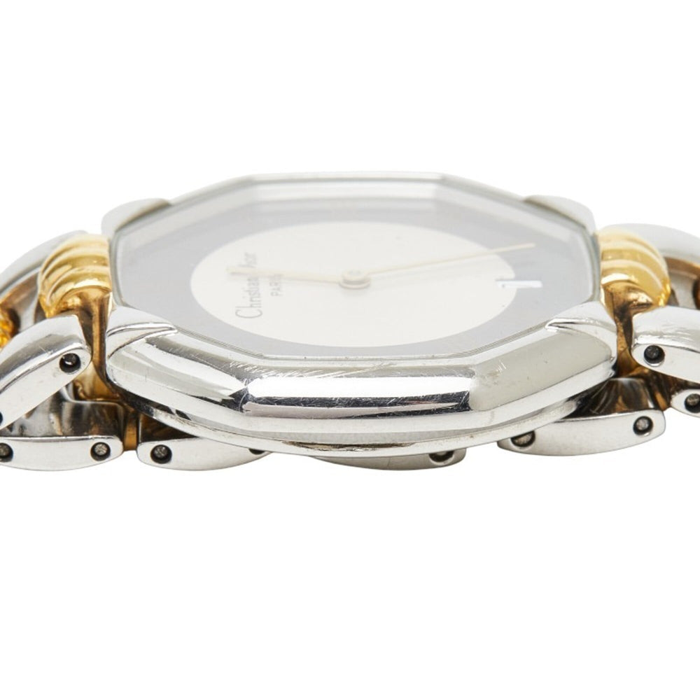 Dior Octagon Watch D45-204-1 Quartz Silver Dial Stainless Steel Men's — Good