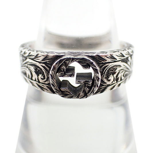 GUCCI 925 Interlocking Ring, size 22