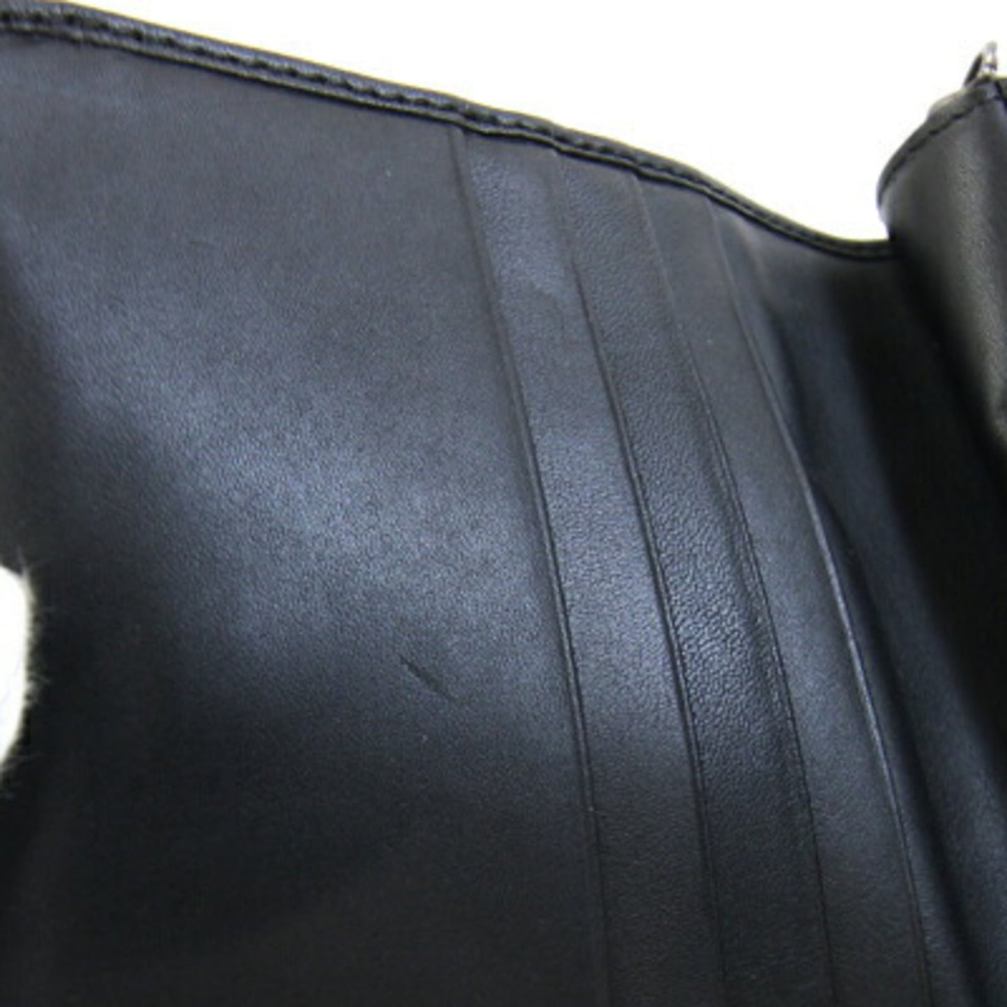 Fendi Zucchino Bifold Wallet 8M0070 Black Canvas and Leather Compact Mini for Women