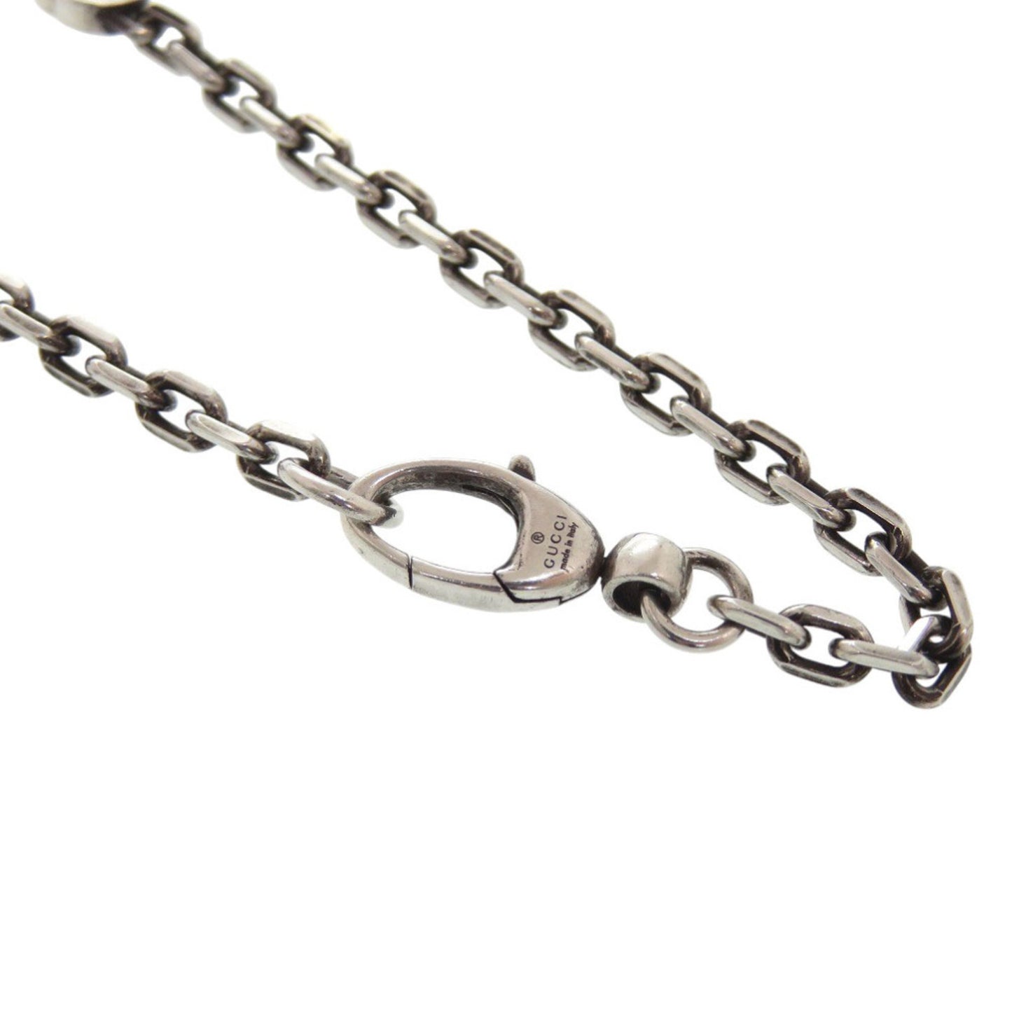 Like new Gucci Tiger Head Interlocking G Necklace in 925 Sterling Silver 1361 GUCCI