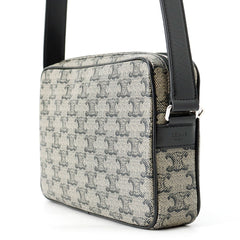 Celine Triomphe Horizontal Medium Shoulder Bag, Handbag 194502, Black — Like New