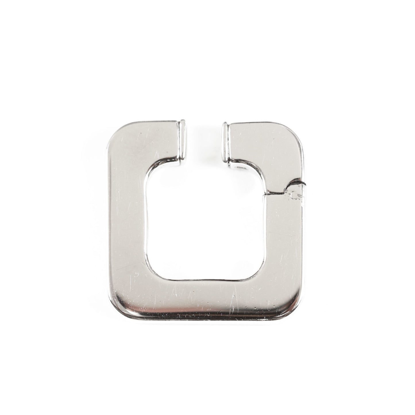 GUCCI Gucci recent model square silver ear cuff for one ear, men