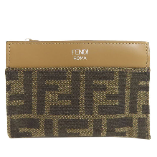 Fendi Zucca patterned canvas coin purse for women