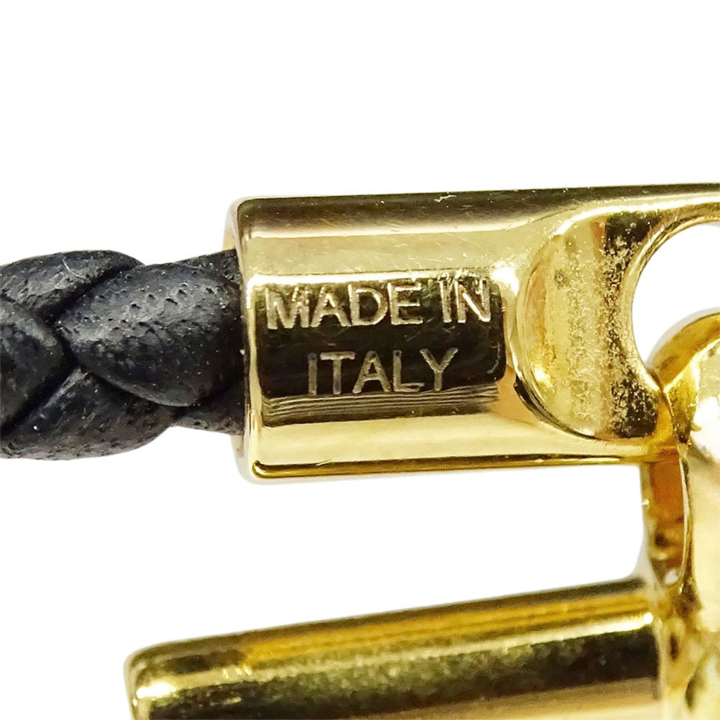 Hermes Hermès Women's Leather Bracelet in Black Grennan with Gold Hardware, Size 16.5cm, Slim Fit