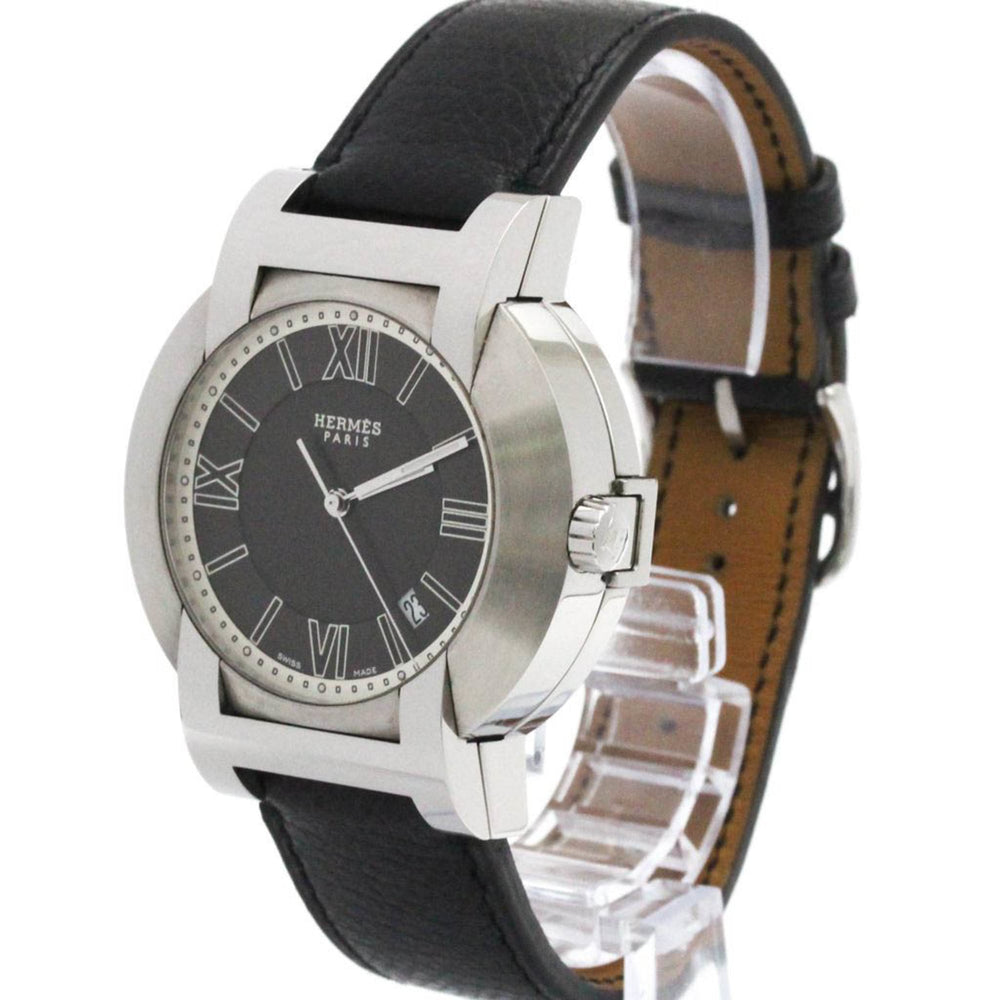 HERMES Nomade Compass Steel Auto Quartz Mens Watch NO2.910 Polished — Very Good