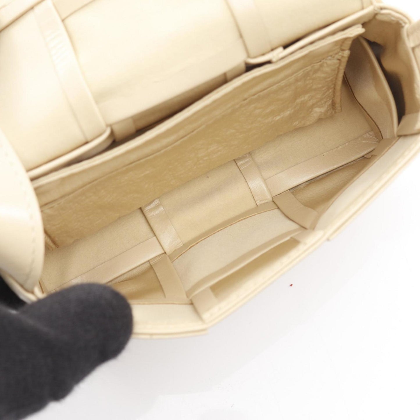 Bottega Veneta Candy Cassette Mini Shoulder Bag, Leather, Beige, for Men and Women, 667048