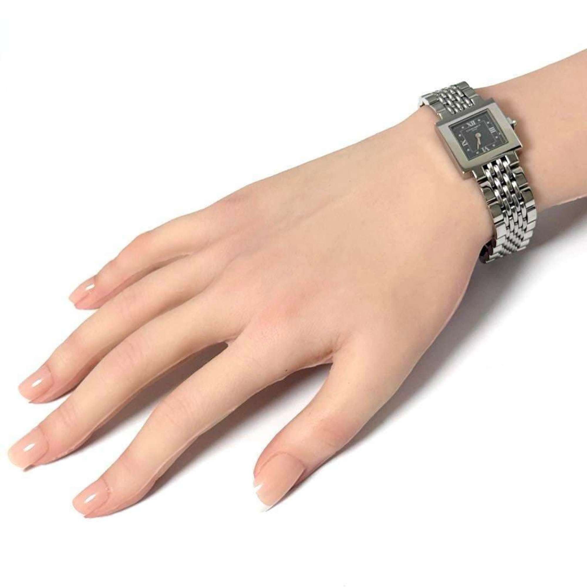 Chaumet Ladies Watch Style Carre Stainless Steel Band Square — Very Good