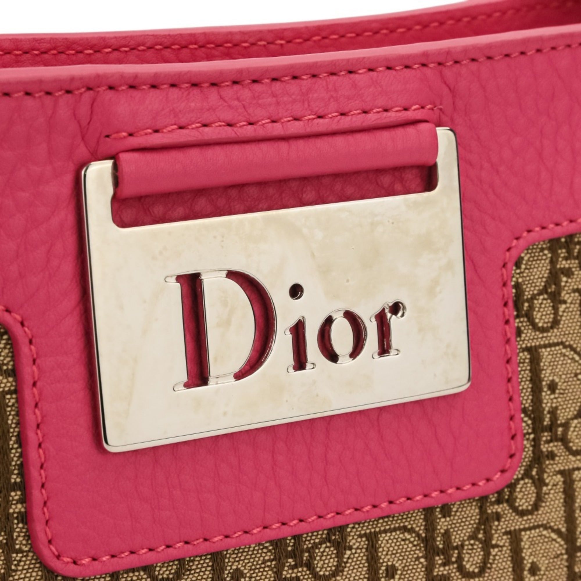 Christian Dior Trotter Street Chic Handbag, Beige Pink, Women's — Like New