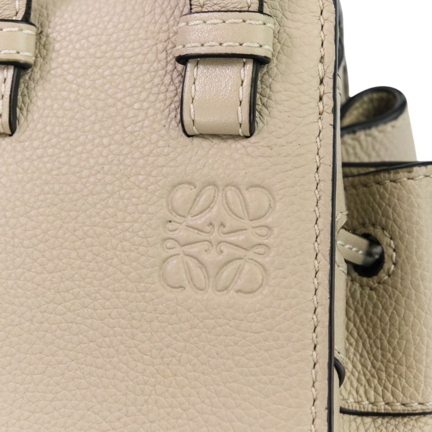 LOEWE HAMMOCK DRAWSTRING MINI 2-way handbag/shoulder bag in greige for women