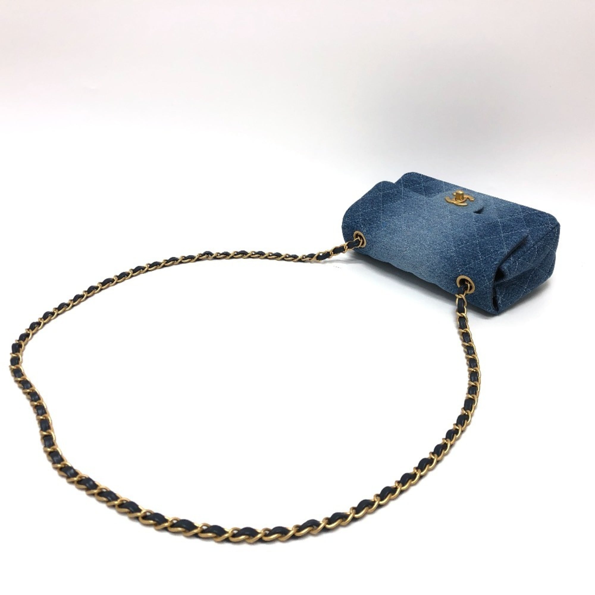 CHANEL Chanel Matelasse Gradient Shoulder Bag Denim Women's Blue — New - Store Return