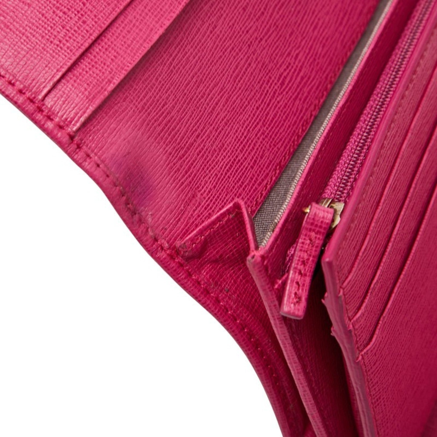 Fendi Zucca Long Wallet 8M0297 Brown Pink Women's FENDI