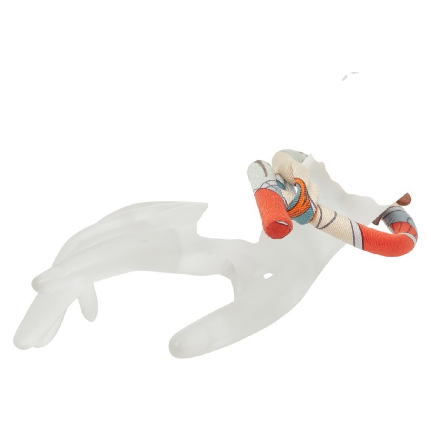 Hermes Hermès Petit H Brides de Soie Bracelet in Beige, Red, and Multicolor Silk for Women