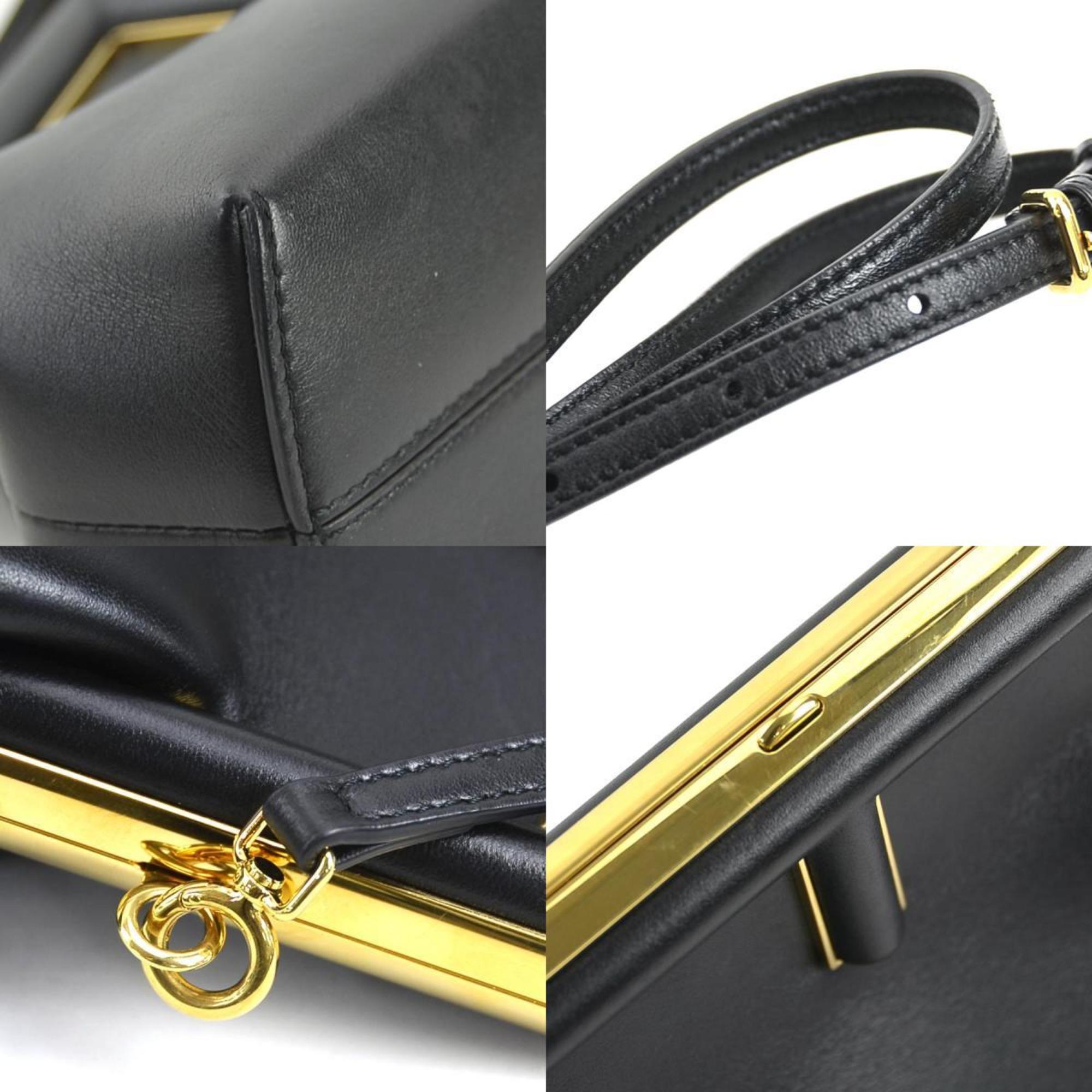 FENDI Shoulder Bag First Small Leather Black Women's 8BP129 ABVE a0533