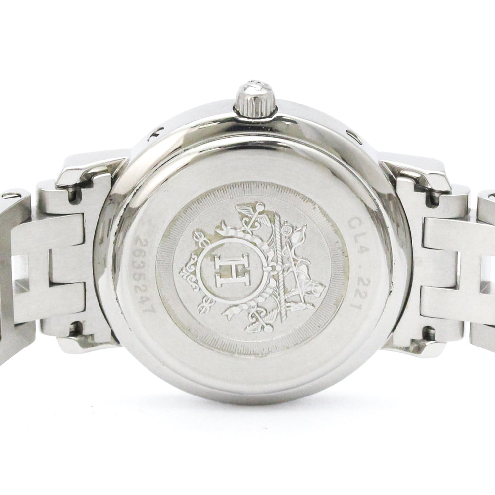 HERMES Clipper Pink Gold Plated Steel Watch CL4.221 Polished — Very Good