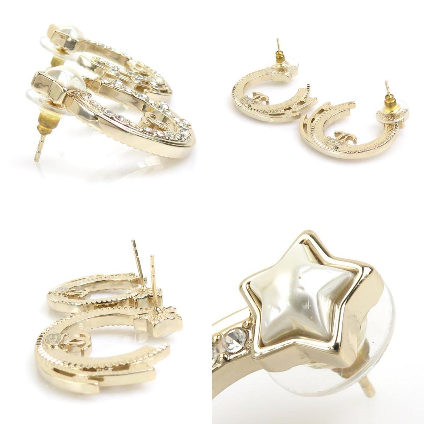 CHANEL Metal Silver Earrings for Women h31078j