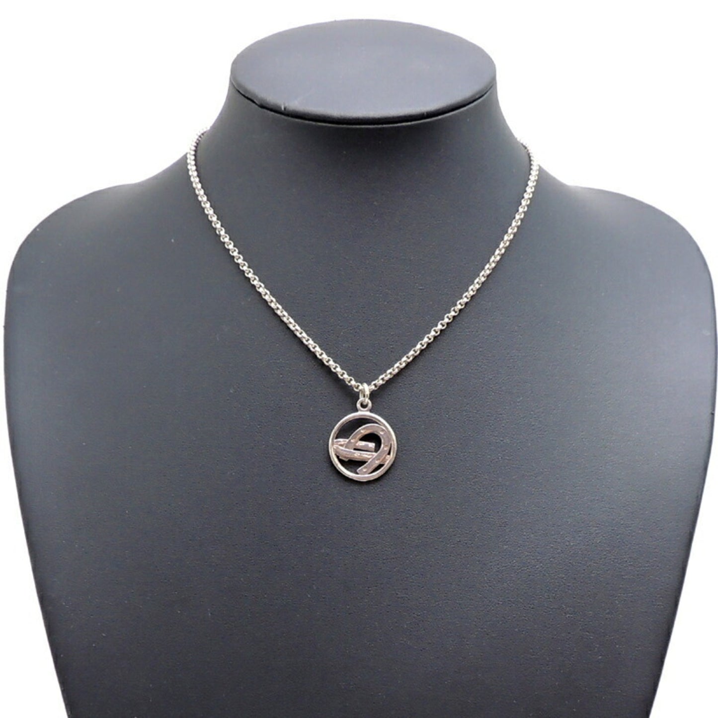 Hermes SV925 Horseshoe Women's Necklace Silver 925