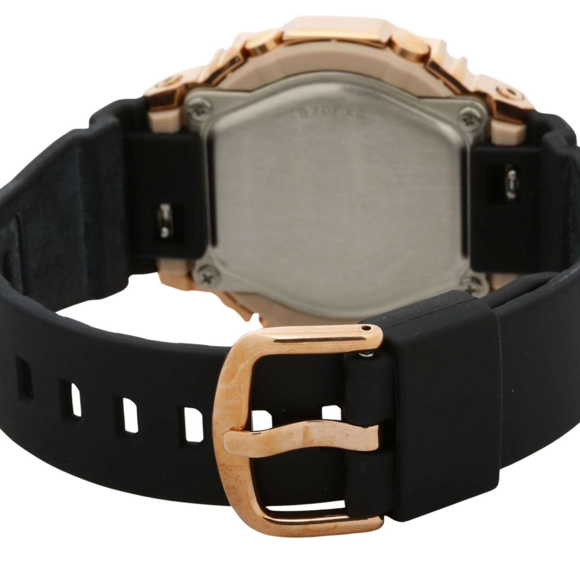 CASIO GSHOCK ANALOG DIGITAL WOMEN WATCH GMS2100PG1A4JF Pink Gold Black Resin/SS Women's Analog-Digi — New - Store Return