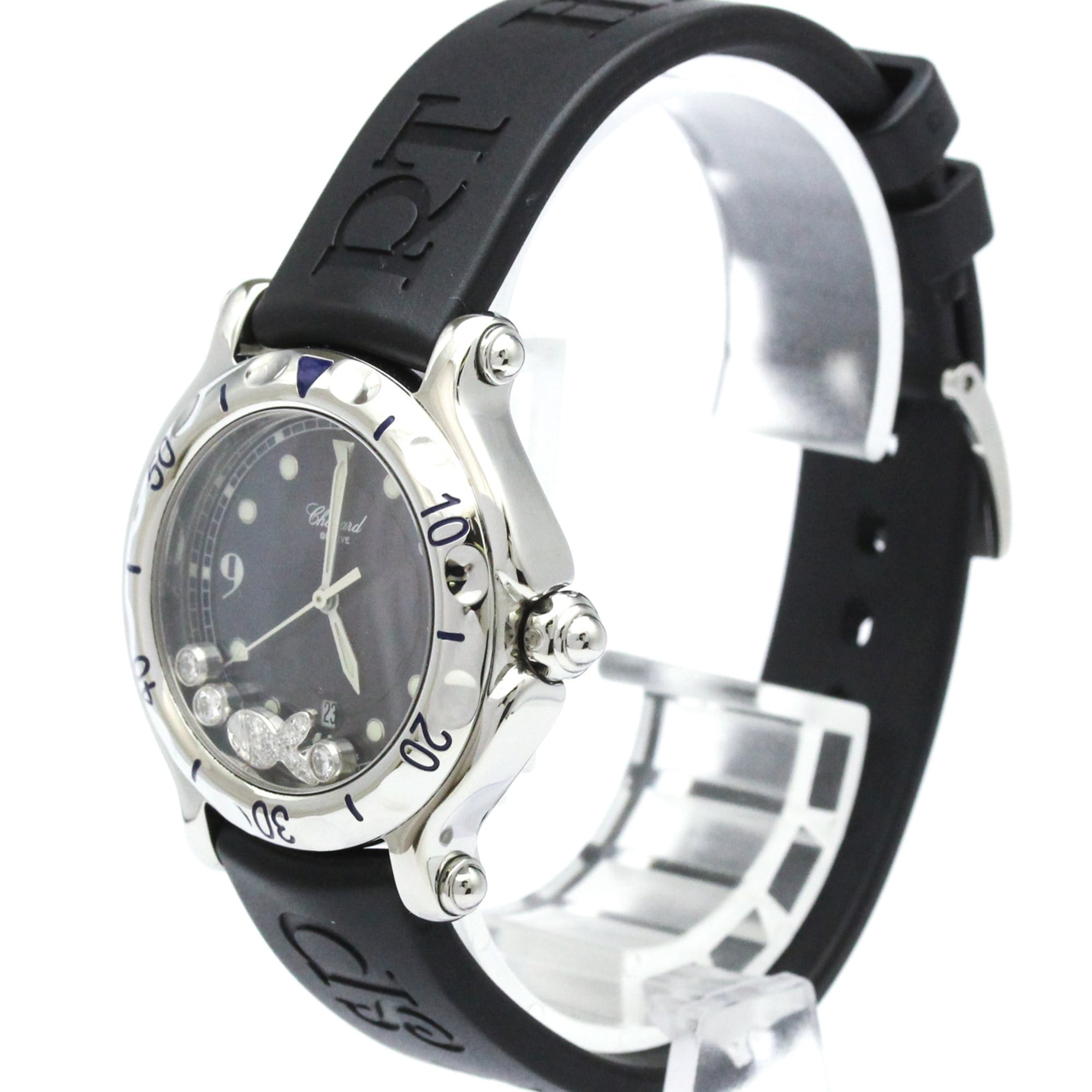 CHOPARD Happy Sport Fish Diamond MOP Dial Watch 27/8921 Polished — Very Good