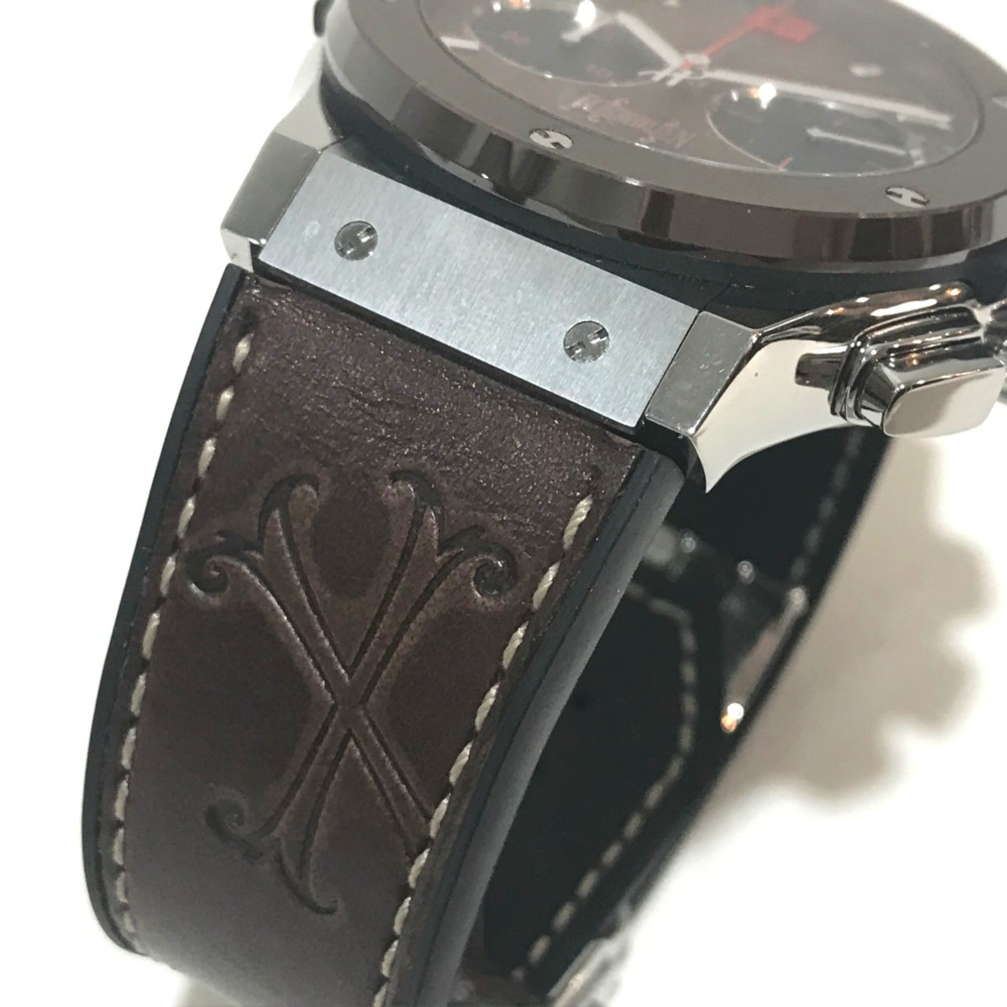Hublot 521.NC.0589.VR.OPX14 Forbidden X Automatic with cigar box Wristwatch Silver Brown belt — Like New