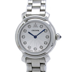 SEIKO Credor Linealux 11P Diamond GSTE803 1E70-0DV0 Women's Watch SS 40524 — Very Good