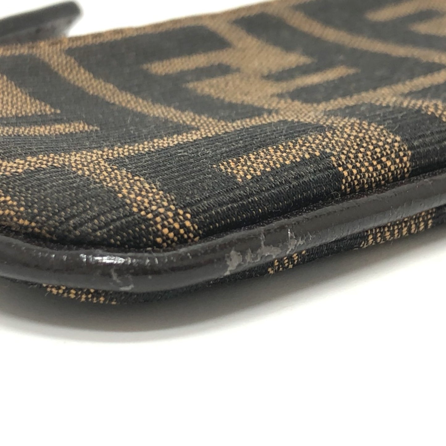 Fendi Zucca coin purse Brown SilverHardware