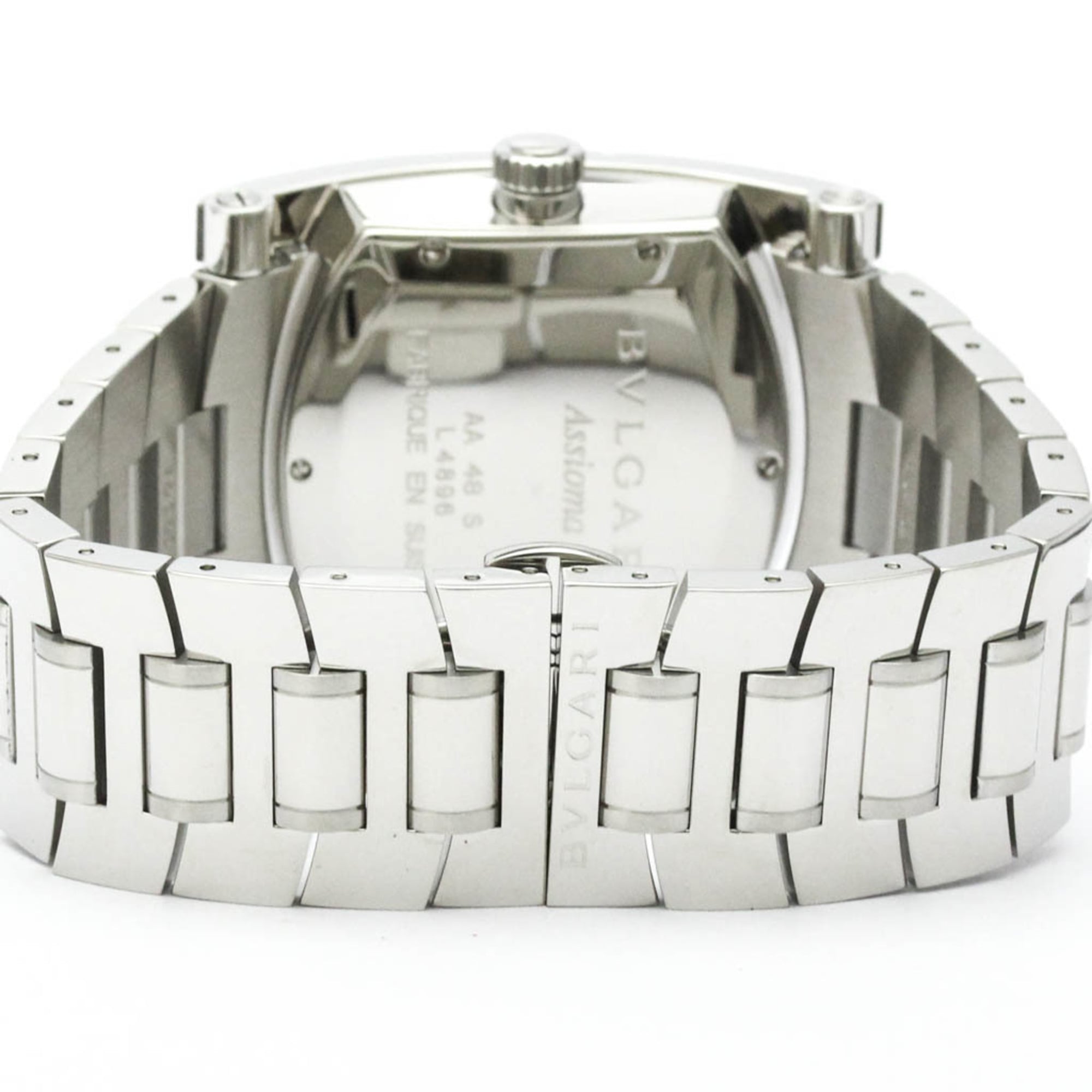 BVLGARI Assioma Stainless Steel Automatic Mens Watch AA48S Polished — Very Good