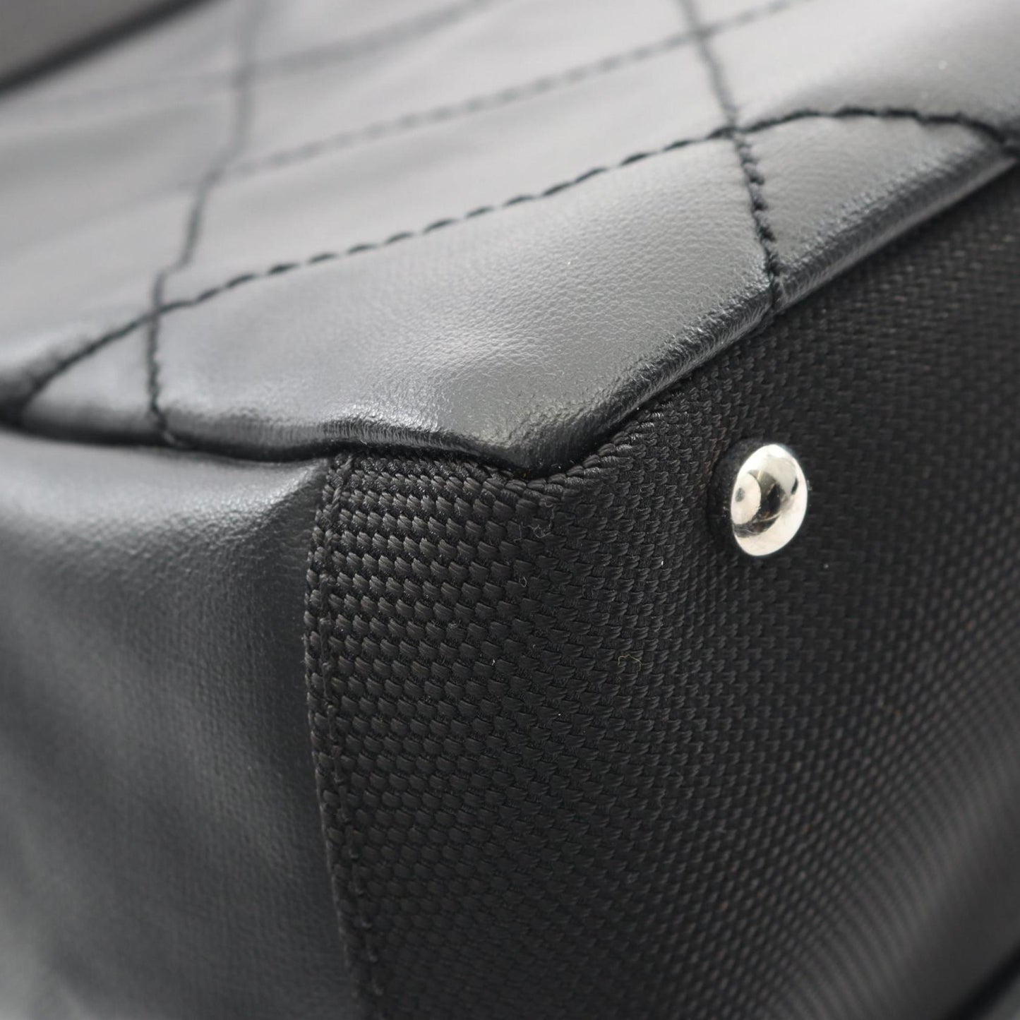 CHANEL Paris-Biarritz PM Tote Bag, Coated Canvas and Leather, Women's, Black, A34208