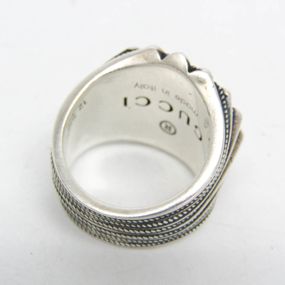 Gucci Interlocking G 728399 Silver Fashion Band Ring Silver — Like New