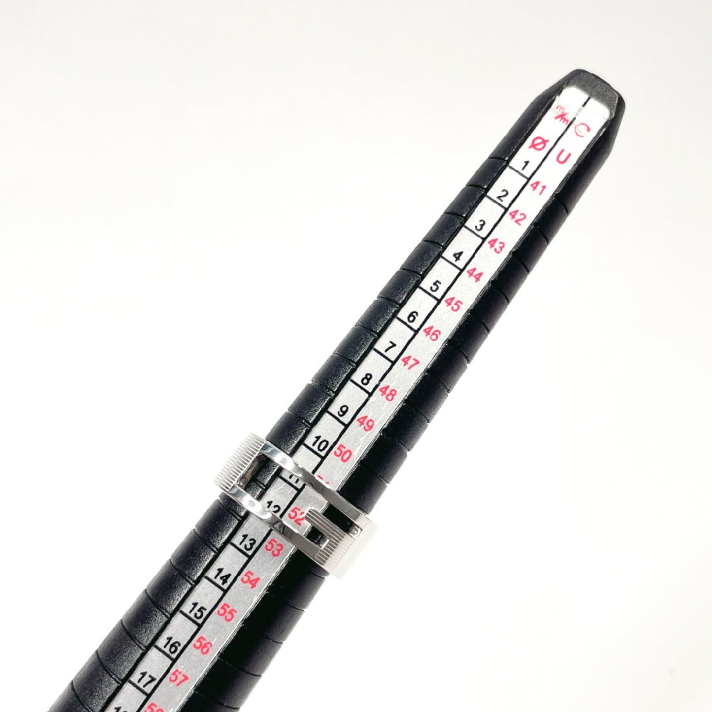 GUCCI Branded Cutout G Ring, 925 Sterling Silver, Size 12, Women's